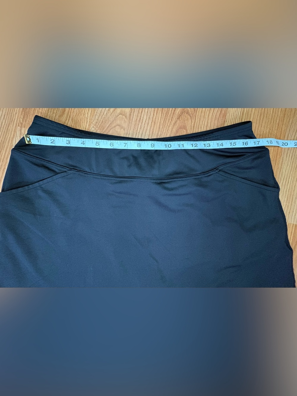Black Athletic Skirt with shorts & Ruffle Hem - Picture 10 of 10